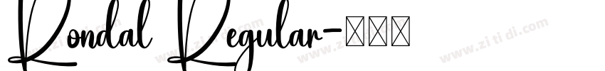 Rondal Regular字体转换